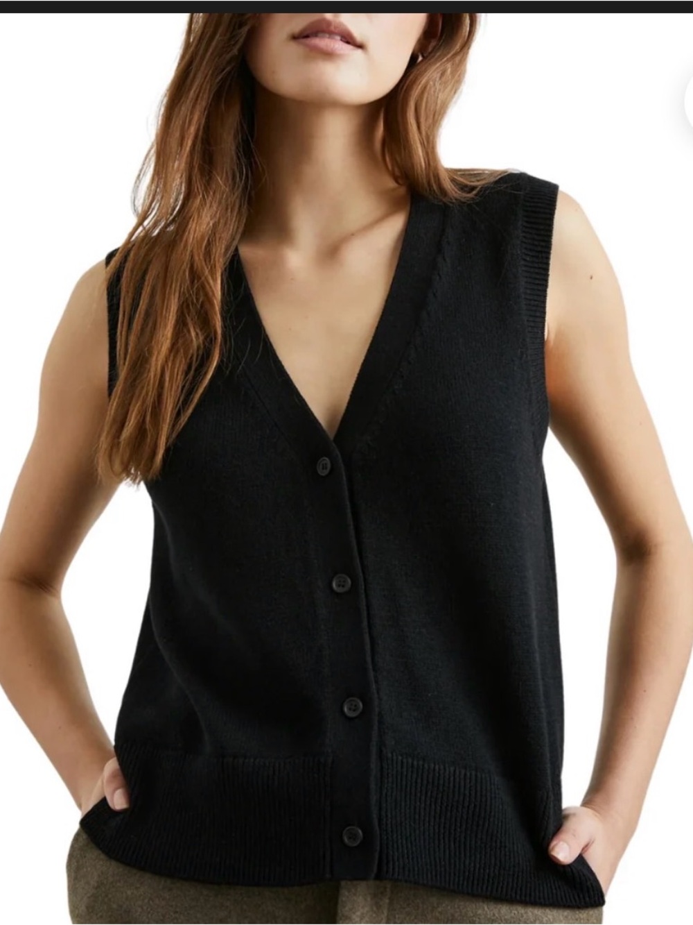 Rails ANNIKA VEST IN JET BLACK